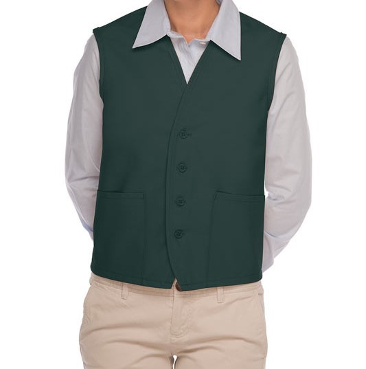 Uniform Vests in Hunter Green